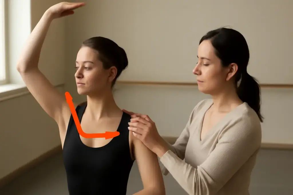 Come evitare le tensioni nelle spalle durante le pirouette? Un trucco che pochi usano davvero